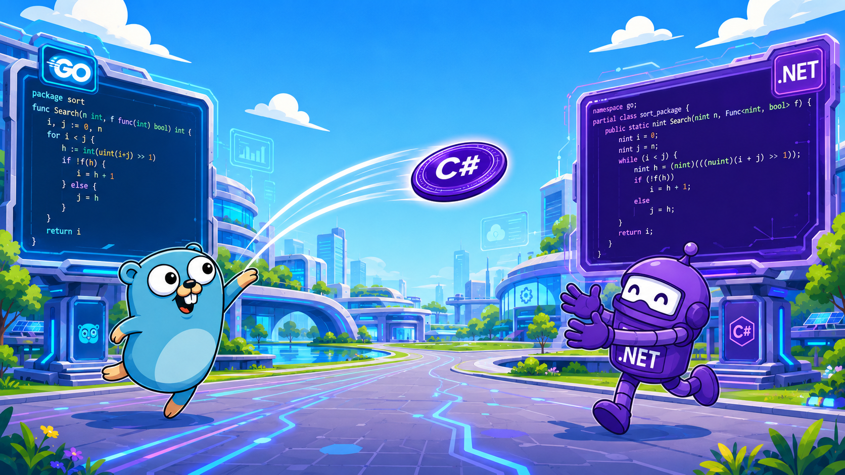 GopherDotNetBotFrisbee